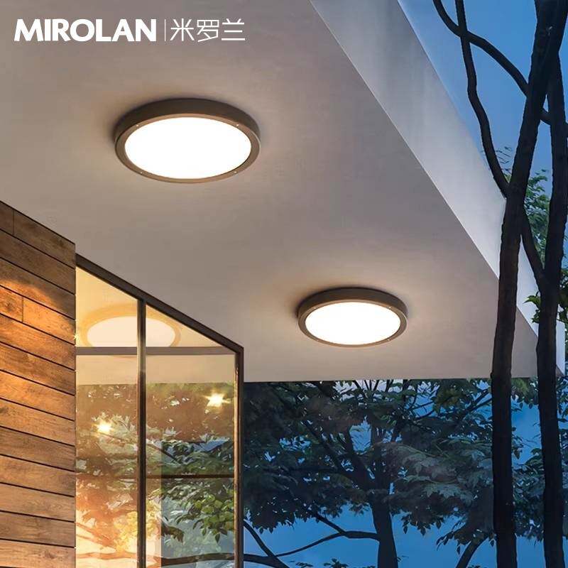 户外吸顶灯外阳台专用灯室外防虫防水别墅门厅灯屋檐灯三防门口灯