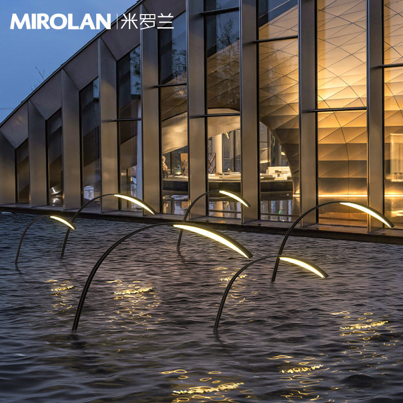 米罗兰户外灯创意水面水池灯公园景观氛围灯庭院灯防水别墅草坪灯