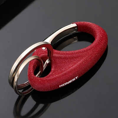 百诚纯色锌合金简约钥匙扣