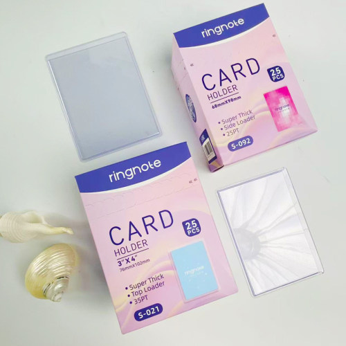 RINGNOTE卡套45丝B8卡套二次元爱豆3寸3.5寸专辑小卡保护套组合装