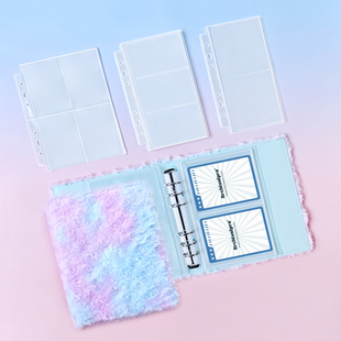 RINGNOTE 毛绒卡册A5韩娱专辑杂志3寸小卡拍立得相纸收纳册外壳