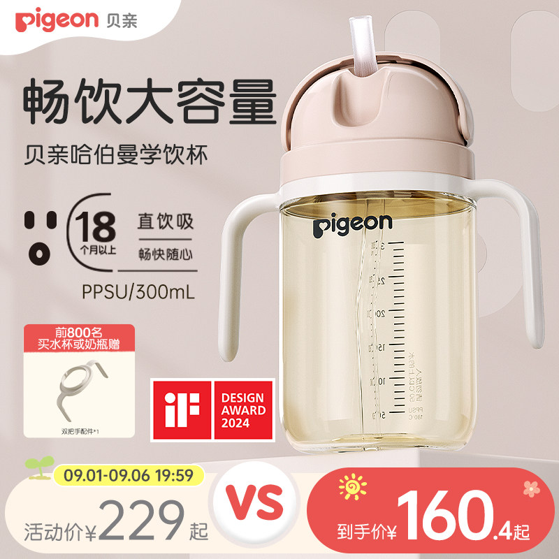 贝亲PPSU哈伯曼大师系列水杯图片