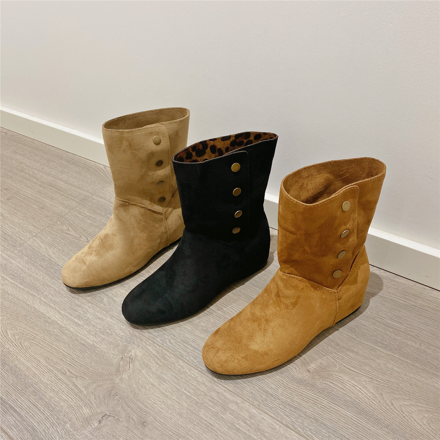 秋冬季新款复古显瘦瘦靴内增高短靴马丁靴2025韩版韩版休闲骑士靴