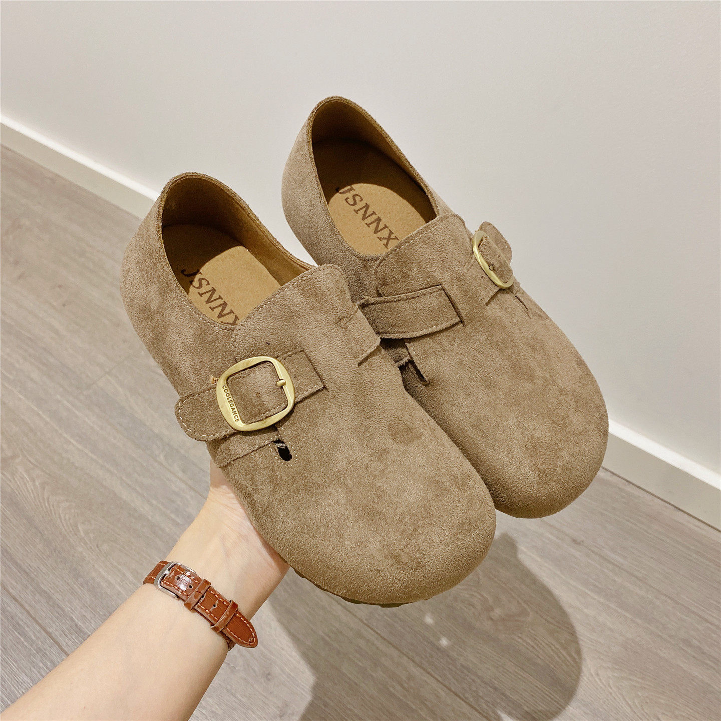 勃肯鞋内增高复古英伦风百搭单鞋女乐福鞋2026春季新款豆豆鞋女鞋,女鞋,勃肯鞋/软木鞋,淘宝优惠券,粉丝福利购,淘宝优惠卷