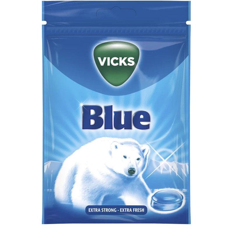 现货瑞典进口vicks喉咙片薄荷润喉糖清爽北欧零食清新口气劲爽72g