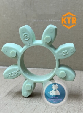 KTR-ROTEX28绿色64Shore-D垫GR28外径65mm弹性体8瓣聚氨酯T-PUR