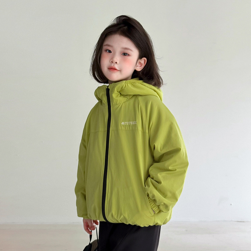 女童冲锋衣2025秋冬品牌新款儿童保暖一体绒外套宝宝防风加绒上衣