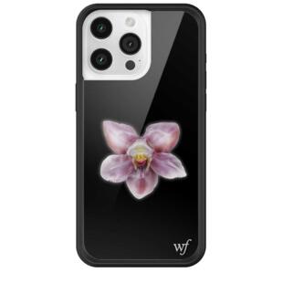 wildflower美国代购 硬壳iPhone17ProMaxWF手机壳 黑色兰花Orchid