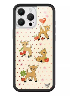 wildflower美国预订代购 圣诞小鹿 苹果iPhone16ProMax15WF手机壳