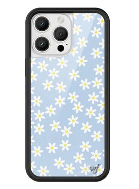 wildflower美国代购16蓝色雏菊适用苹果iPhone15ProMax WF手机壳