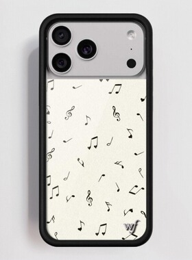 美国代购wildflower苹果iPhone17ProMax 音符WF防摔手机壳