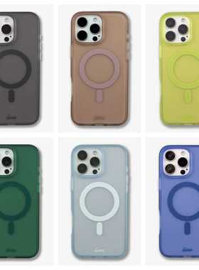 美国潮牌Sonix新款哑光磨砂雾化半透系列适用苹果iPhone16 promax手机壳Magsafe磁吸时尚简约全包防摔保护套