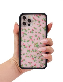 WF手机壳 美国wildflower适用iPhone15ProMax粉底碎花Posie Rosie