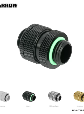 Barrow  双G1/4 双显卡冷头 (16-22MM) 伸缩接头 黑 银TSSXK-S01