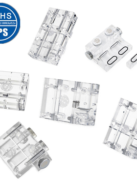 bitspower 显卡水冷头桥 90度转接桥2/3/4/14路显卡桥接头BP-VGAB