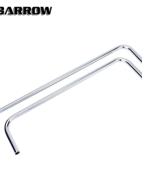 Barrow 14MM  紫铜镀铬金属管 铜管 水冷管单90度 双90度 TSWG-14