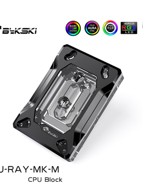 Bykski CPU-RAY-MK-M 黑色CPU水冷头支持AMD锐龙Ryzen3/5/7X470