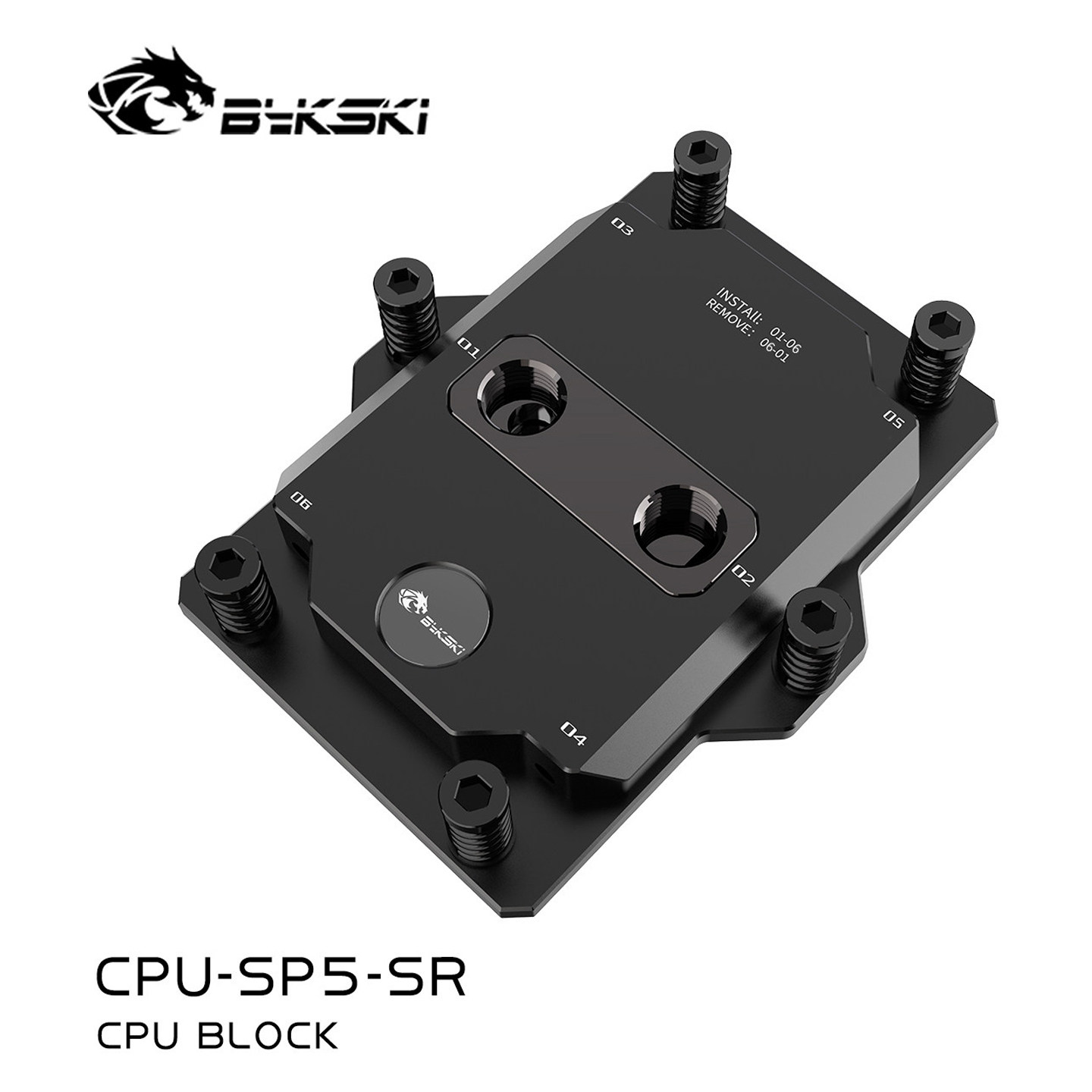 Bykski CPU-SP5-SR AMD SP5CPU水冷头服务器AI工作站液冷