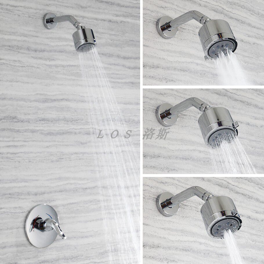 浴室卫生间淋浴器澡堂花伞塑料淋浴喷头卫浴增压暗装沐浴花洒套装