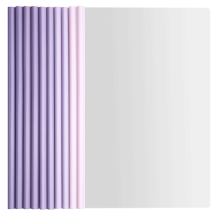 渐变A4抽杆夹文件夹加厚抽拉杆夹透明大容量三角固定学生试卷夹书皮书夹子谱夹合同简历夹档案资料册办公用品