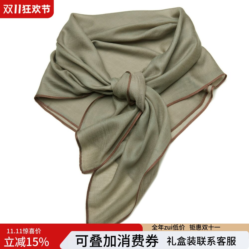 新款早春女士羊毛围巾方巾包边纯色空调房披肩韩版百搭时尚秋冬
