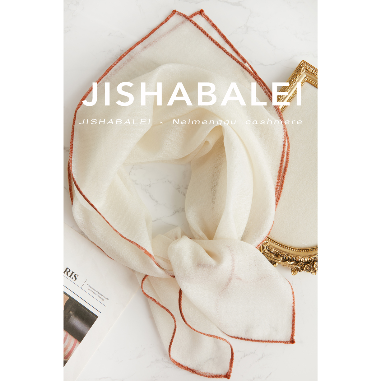 超实用山羊绒小方巾春夏新款