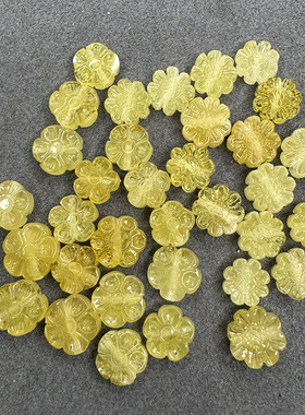 葵花蜜蜡天然琥珀隔珠小坠子