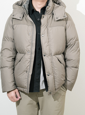 25冬玛汀 800蓬加厚保暧帝人新细格密可柔90鹅绒拆卸帽羽绒服男
