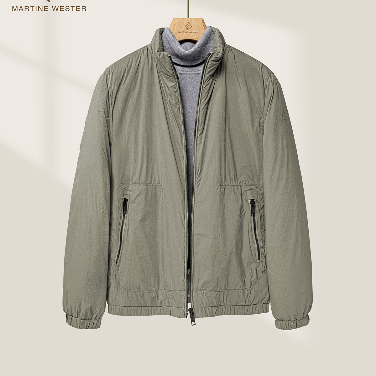 玛汀秋冬 柔软薄棉衣 第一织物新雪丽夹棉保暖立领拉链休闲夹克男,男装,夹克,淘宝优惠券,粉丝福利购,淘宝优惠卷