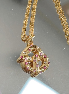 欧美外贸饰品首饰镀真金寇迟马蹄C家项链锁骨链