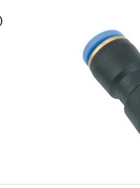 气动气管快速接头直通PU8弯头PV4/6/8/10/12/14/16MM对接风管软管