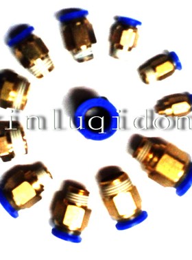 新品气动元件螺纹直通气管接头快速快插省力PC4 01 02 6 03 8 04