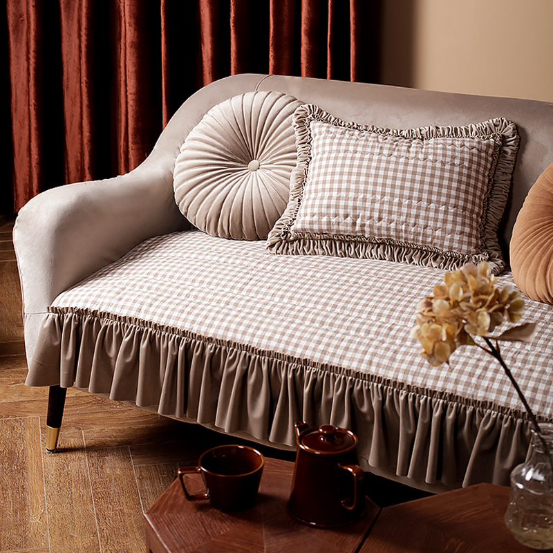 沙发垫子坐垫套罩布艺真皮防滑四季通用欧美式轻奢简约春夏定制