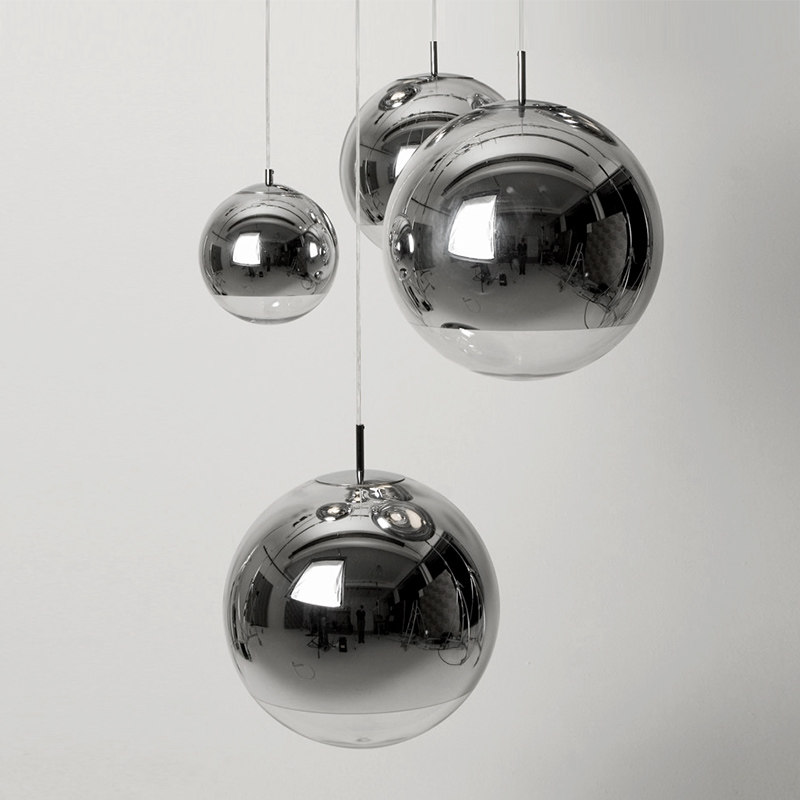 网红灯吊灯创意餐厅灯金属圆球书房灯温馨卧室小吊灯轻奢北欧灯具