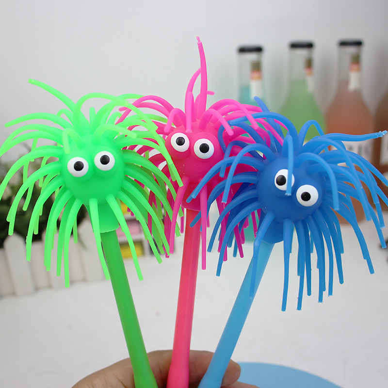 卡通创意圆珠笔可爱表情减压笔