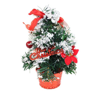 饰品20.5cm 圣诞礼物装 圣诞树套餐桌面小型迷你圣诞树套装 韩版