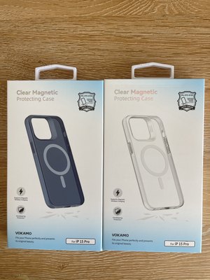 VOKAMO适用苹果iPhone15冰透磁吸防摔保护壳15promax手机套15pro磁吸magsafe壳带钻石膜不发黄的一款手机壳