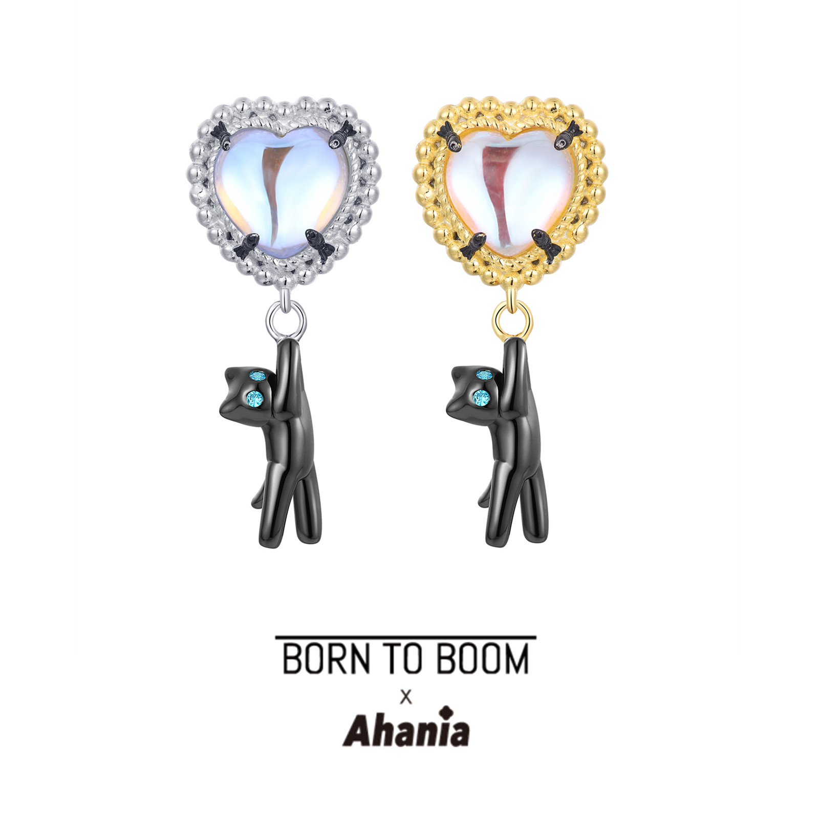 BORNTOBOOM复古925纯银月光石