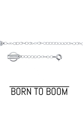 BORN TO BOOM 延长链配件 项链手链925银镀白金3cm5cm8cm10cm延长