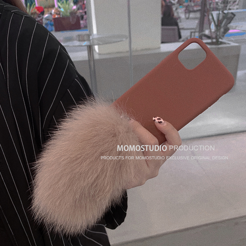 秋冬毛毛女苹果日韩16Pro保护壳