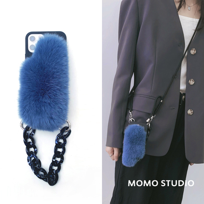 苹果17Pro獭兔毛ins风秋冬新款壳