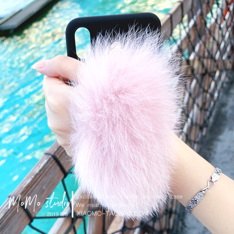 ins狐狸毛绒腕带iPhone14Promax