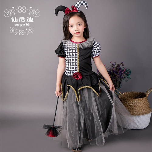 女童小丑裙子cosplay万圣节