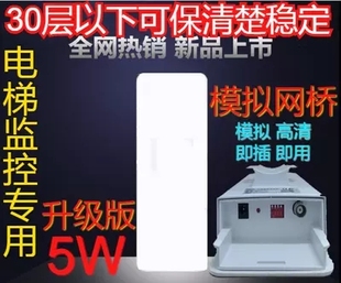 2.4G5W大功率模拟网桥电梯监控收发器无线监控无线视频传输器