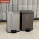 脚踏式 不锈钢垃圾桶家用客厅脚踩带盖轻奢收纳厨房大号卫生间厕所