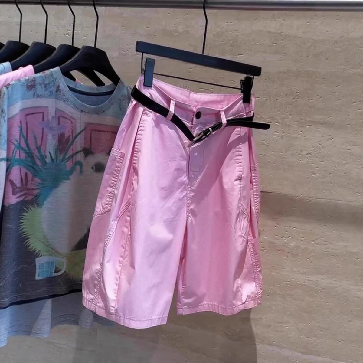 小个子宽松bf慵懒风梧桐裤今年流行爆款多巴胺休闲阔腿短裤女夏季,运动服/休闲服装,运动中长裤／短裤,淘宝优惠券,粉丝福利购,淘宝优惠卷