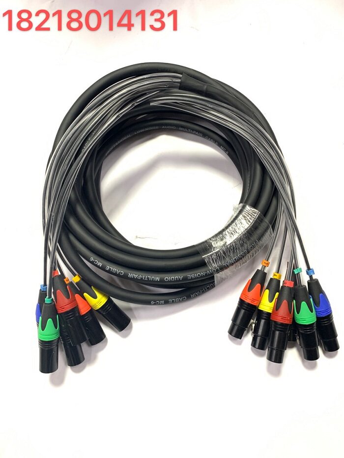 6芯卡侬线/话筒线/调音台连接线/舞台灯光信号卡农多芯音频信号线