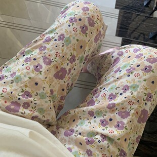 碎花百搭家居裤 简深自制A类婴儿级双层纱睡裤 女式 空调裤 防蚊裤