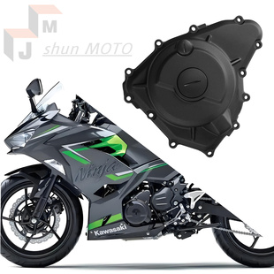 适用川崎忍者400磁电机边盖NINJA400 Z400发动机边盖线圈边盖配件