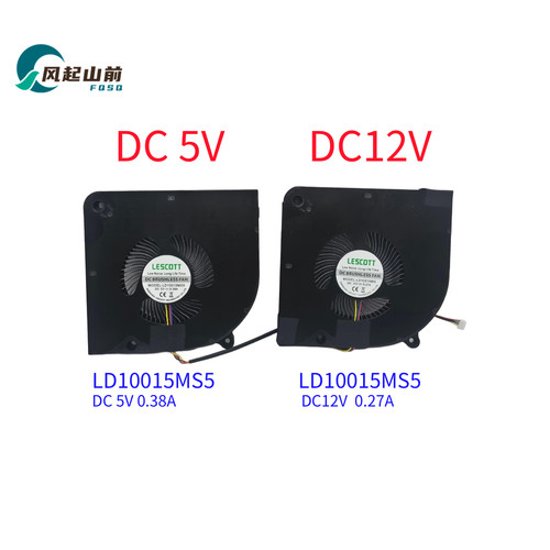 适用于 LD10015MS5 DC 5V 0.38A LD10015MS5 DC12V 迷你主机风扇